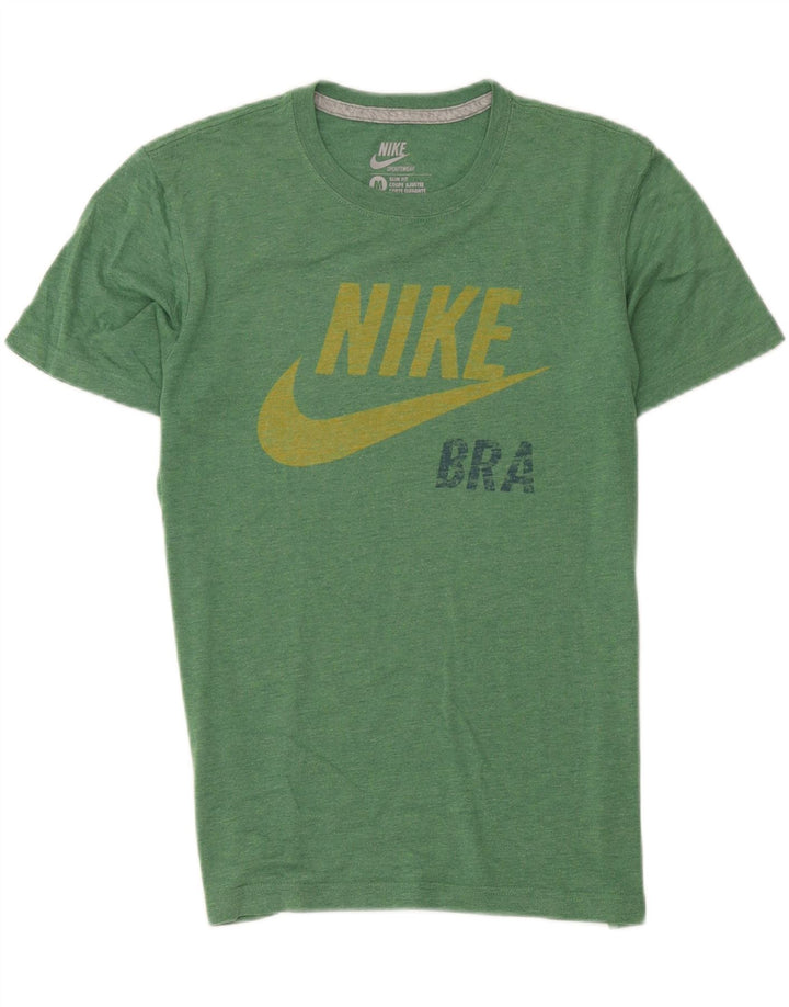 Camiseta Nike Hombre Slim Fit Graphic Camiseta Verde Medio