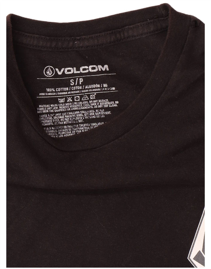 VOLCOM Camiseta gráfica para hombre Top Small Black Cotton
