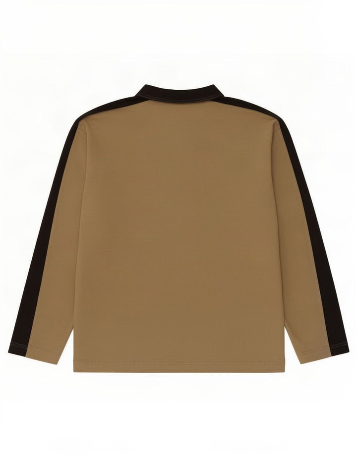 Puma Camiseta de manga larga para hombre, color beige, talla grande