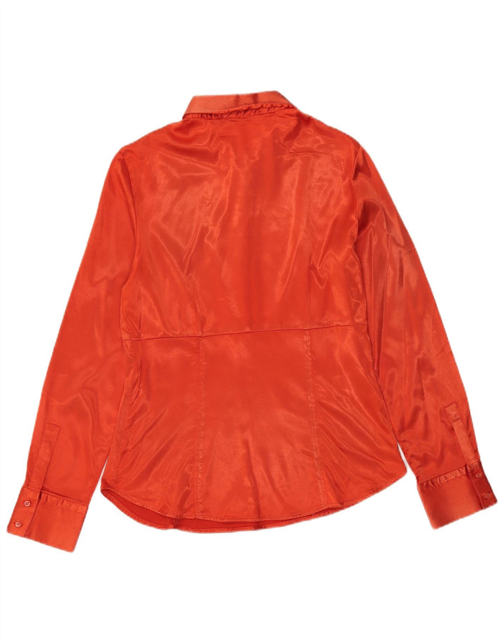 Zara Mujer Jersey Camisa UK 44 Grande Naranja