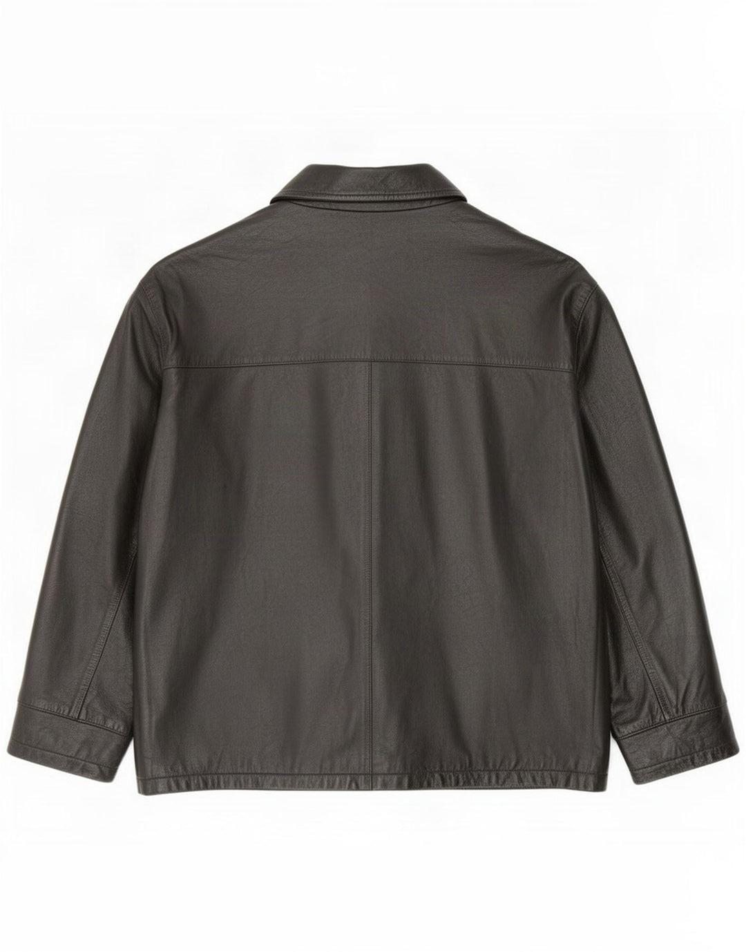 James Dillon Chaqueta de cuero para hombre UK 42 XL Negro