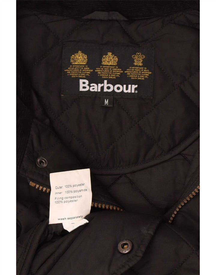 Barbour Chaqueta acolchada para hombre UK 38 Mediana Poliéster negro