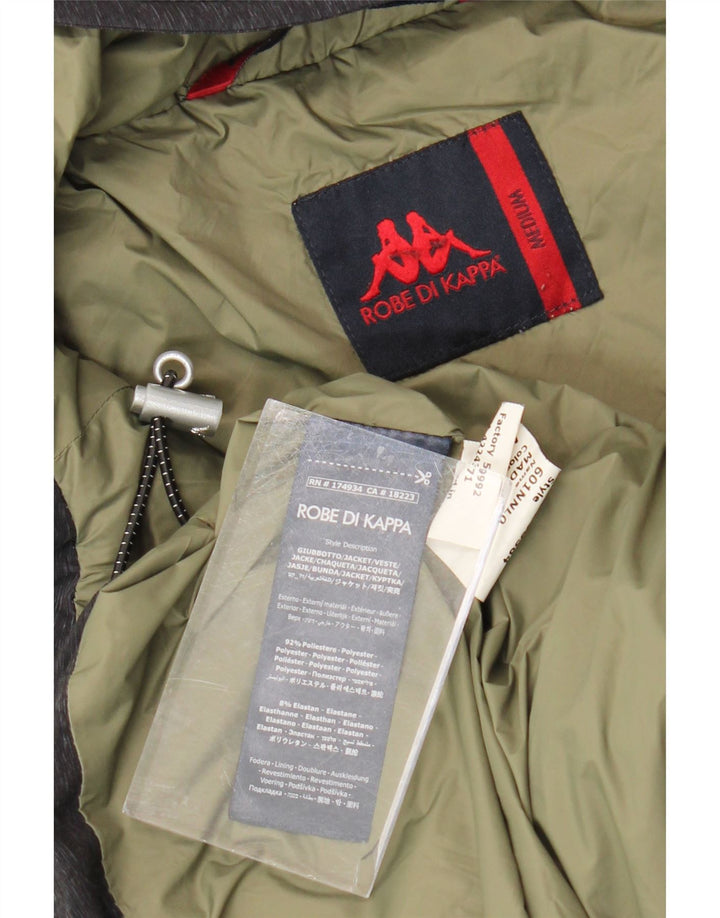 Kappa Chaqueta Anorak Acolchada Con Capucha Para Hombre UK 38 Poliéster Gris Medio