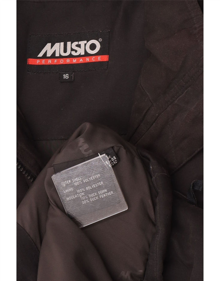 Musto Chaleco acolchado para mujer UK 46 Grande Poliéster negro