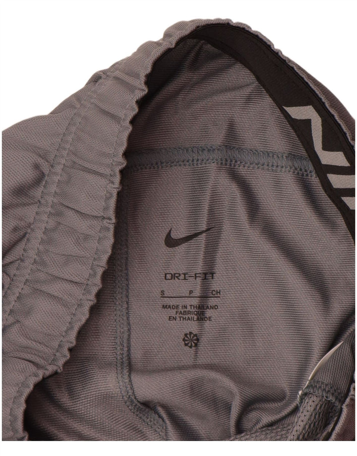 Nike - Pantalones cortos deportivos Dri Fit para hombre, poliéster gris pequeño