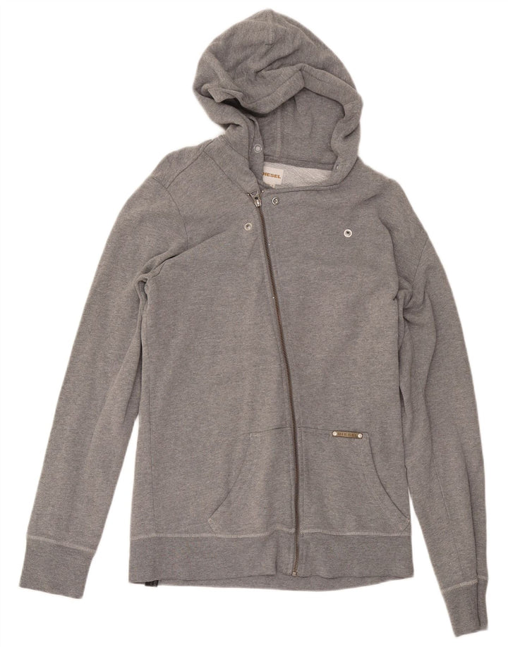 Diesel Sudadera con capucha y cremallera para mujer UK 46 Large Grey