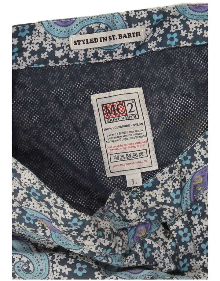 MC2 SAINT BARTH Bañador Hombre Large Azul Paisley Poliamida