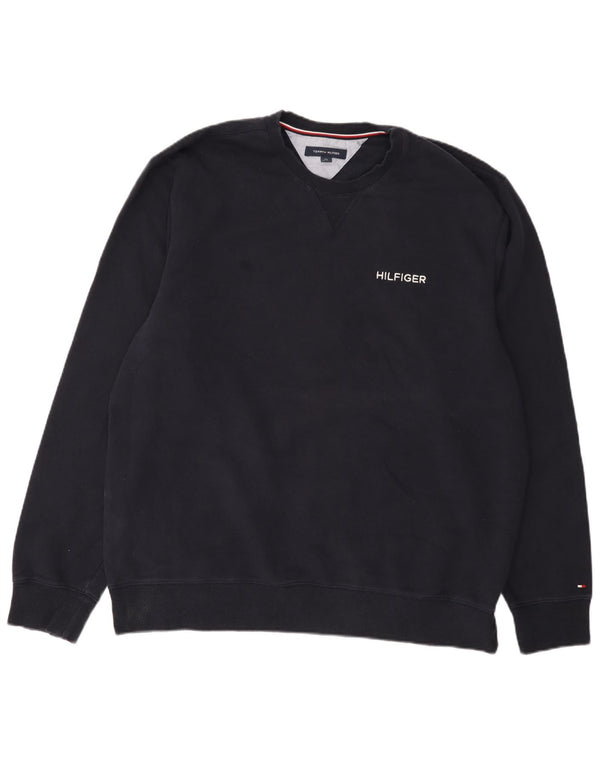 Tommy Hilfiger Sudadera para hombre Jumper 2XL Azul marino Algodón