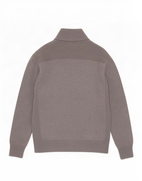 Jack & Jones - Cárdigan para hombre, talla grande, algodón gris