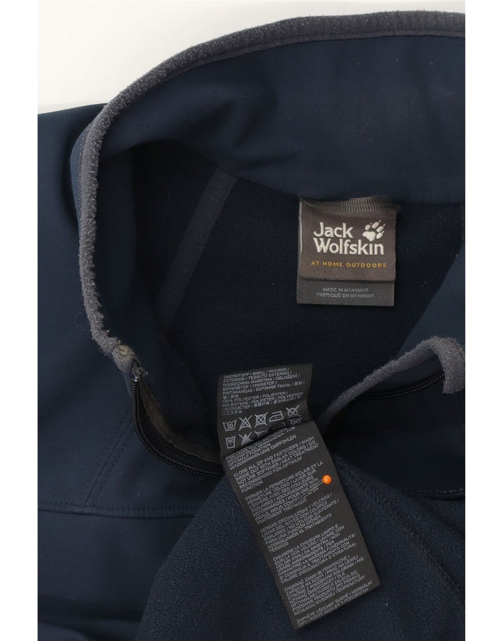 JACK WOLFSKIN Chaqueta de chándal para hombre UK 36/38 Small Azul marino Poliéster