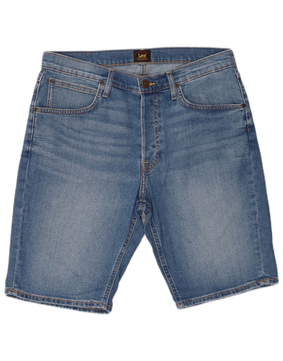 Pantalones cortos vaqueros Lee para hombre W33 de algodón azul medio