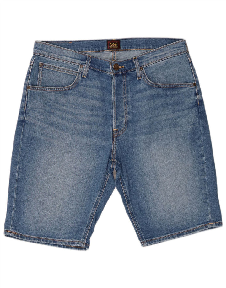 Pantalones cortos vaqueros Lee para hombre W33 de algodón azul medio
