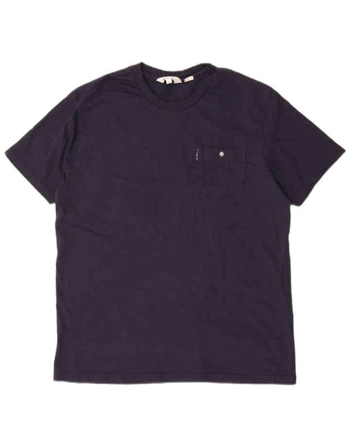BEN SHERMAN Camiseta Hombre Top Medium Azul Marino Algodón