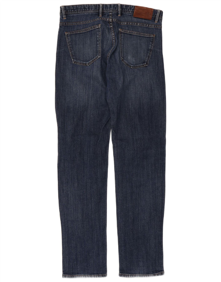 Massimo Dutti Vaqueros Slim Hombre EU 42 Large W32 L32 Azul