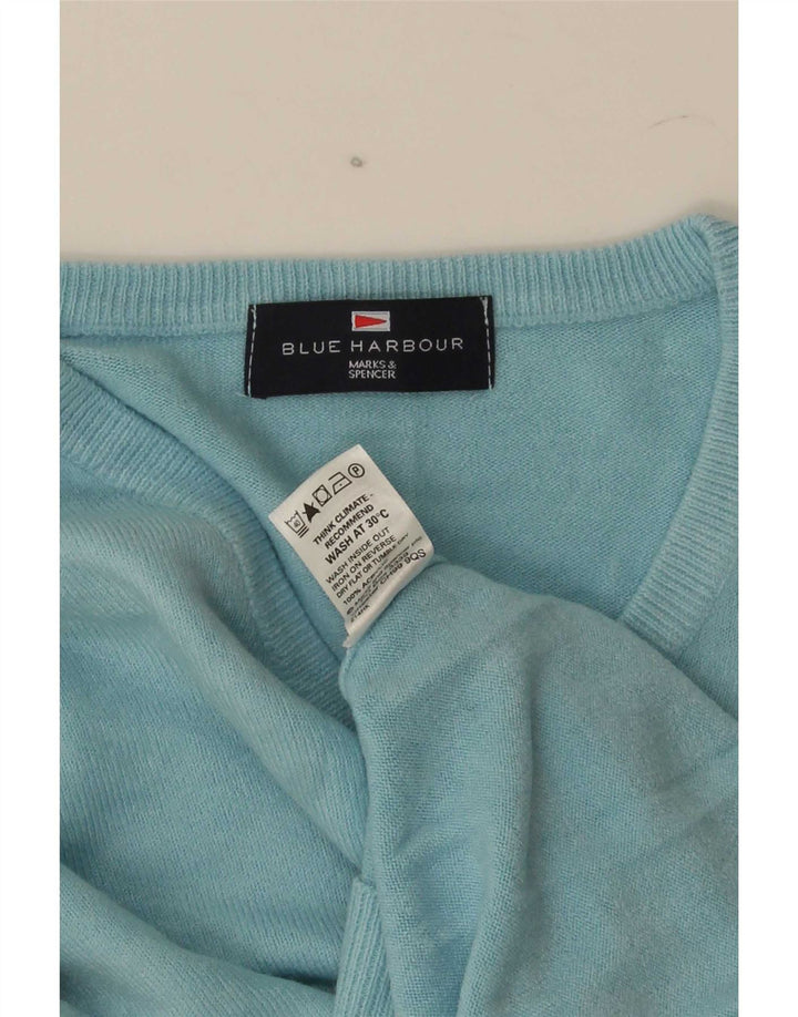Marks & Spencer Suéter Azul Harbor con Cuello En V para Hombre Acrílico Grande
