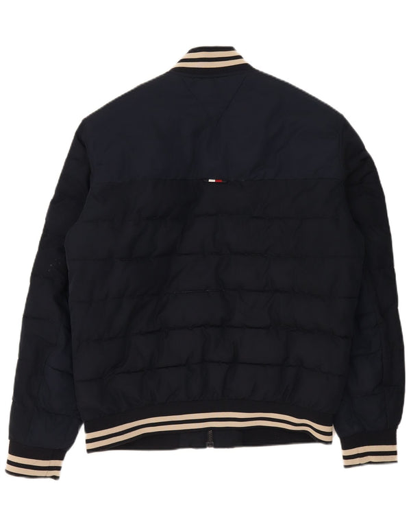 Tommy Hilfiger Chaqueta acolchada para hombre UK 38 Mediana Azul marino Poliéster