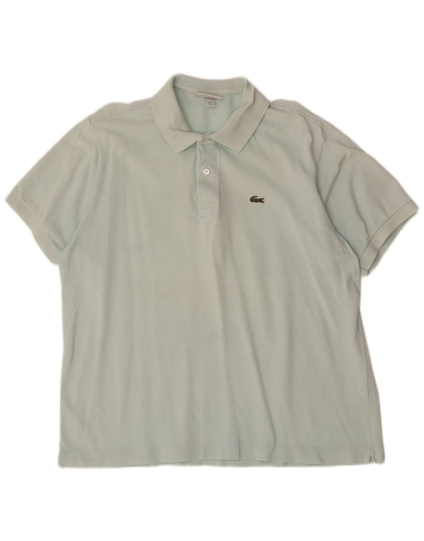 Lacoste Polo de corte clásico para hombre talla 6 XL Algodón azul