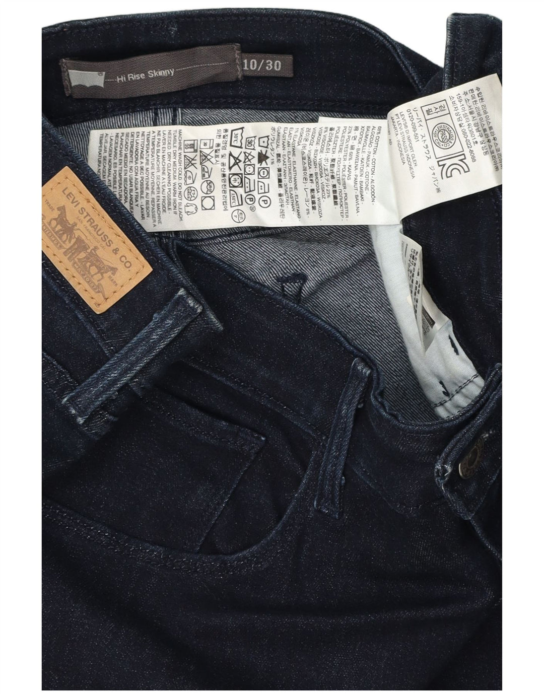 Falda Vaquera Levi's Mujer W30 Medium Azul Marino Algodón