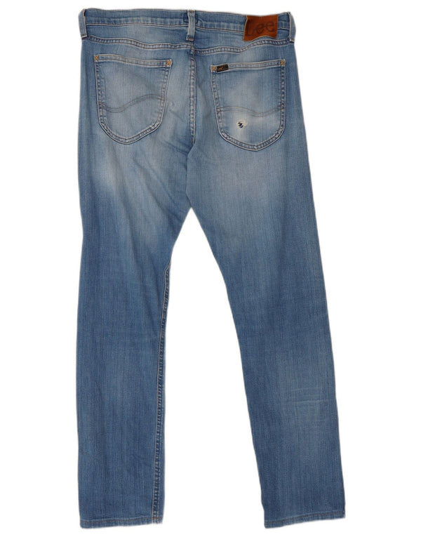 Vaqueros Lee Luke Rectos para Hombre W31 L29 Algodón Azul