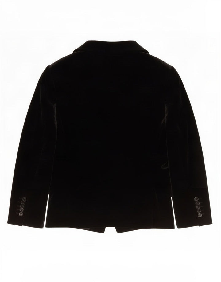 Coast Chaqueta Blazer de Terciopelo con 1 Botón para Mujer UK 42 Mediana Poliéster Negro