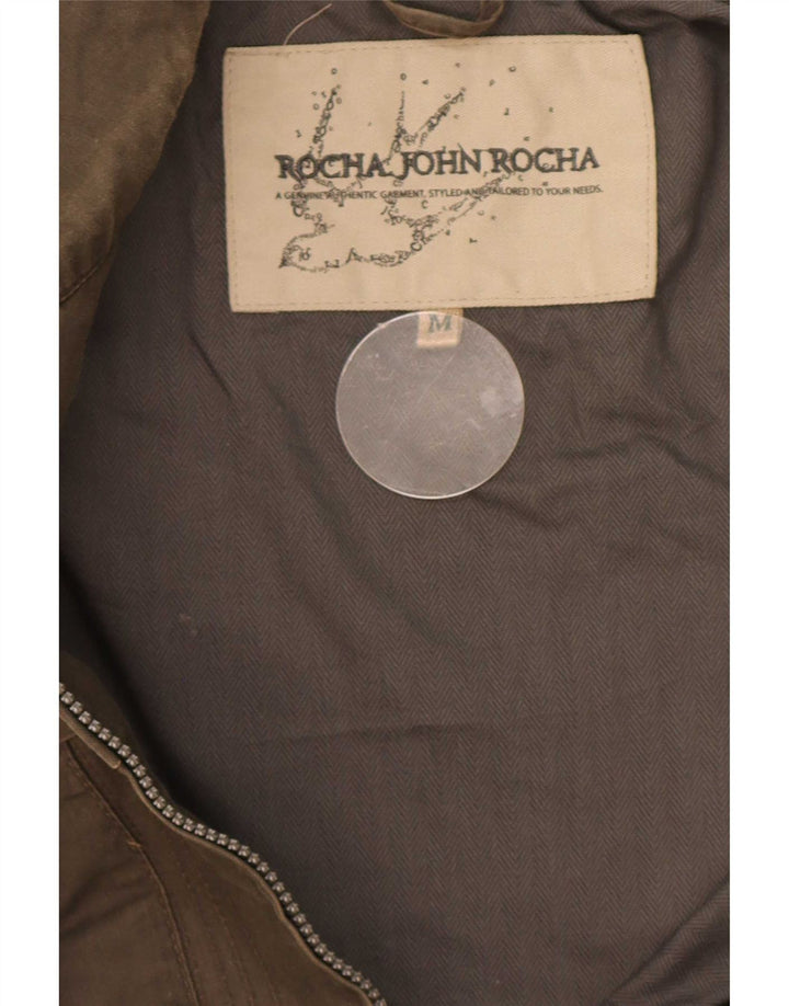 John Rocha Chaqueta utilitaria para hombre UK 38 Algodón caqui mediano