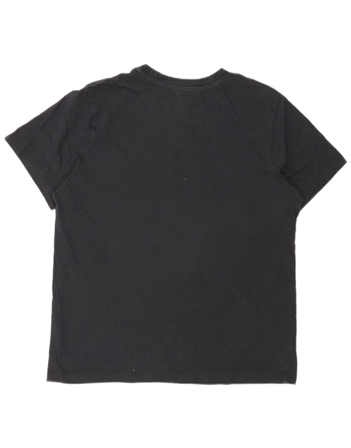 Nike - Camiseta gráfica para hombre, talla grande, algodón negro