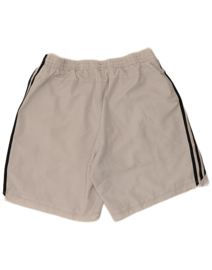 Adidas Pantalones cortos deportivos para hombre XL Blanco Poliéster