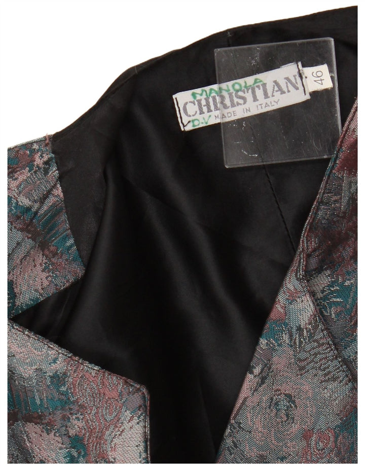 Chaleco Christian Mujer IT 46 Grande Multicolor Moteado