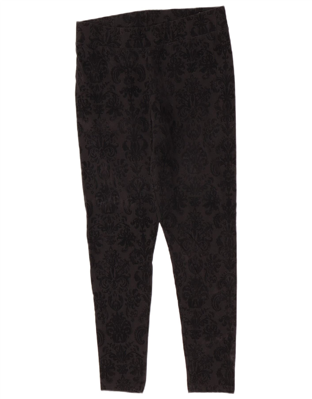 Marks & Spencer Leggings para mujer Reino Unido 44 Mediano Negro Paisley Algodón