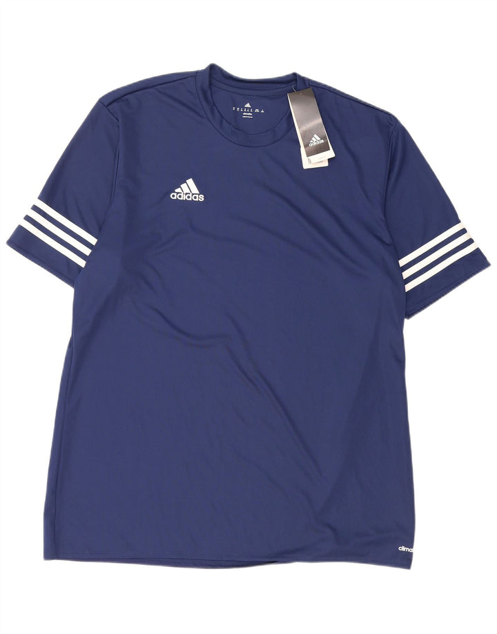 Adidas Hombre Climalite Camiseta Top XL Azul Marino Poliéster