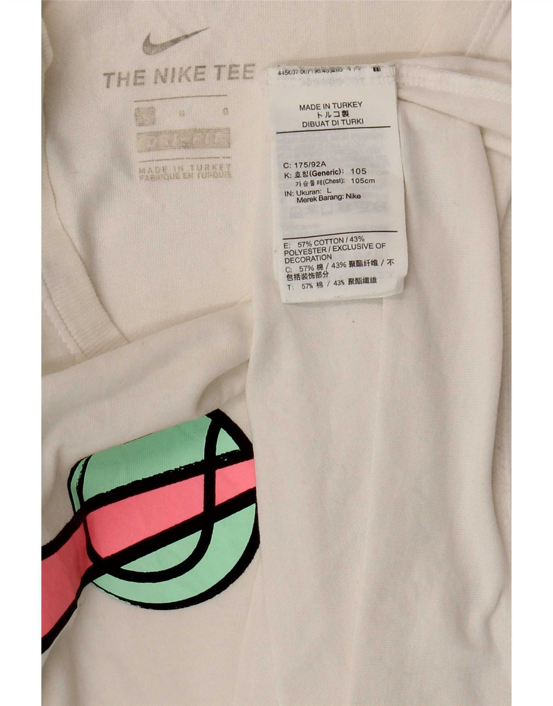 Nike - Camiseta gráfica para hombre, talla grande, algodón blanco