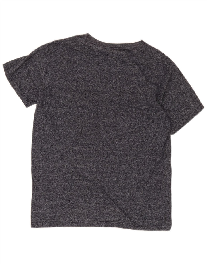 Camiseta Ellesse para hombre con gráfico de algodón moteado en gris medio