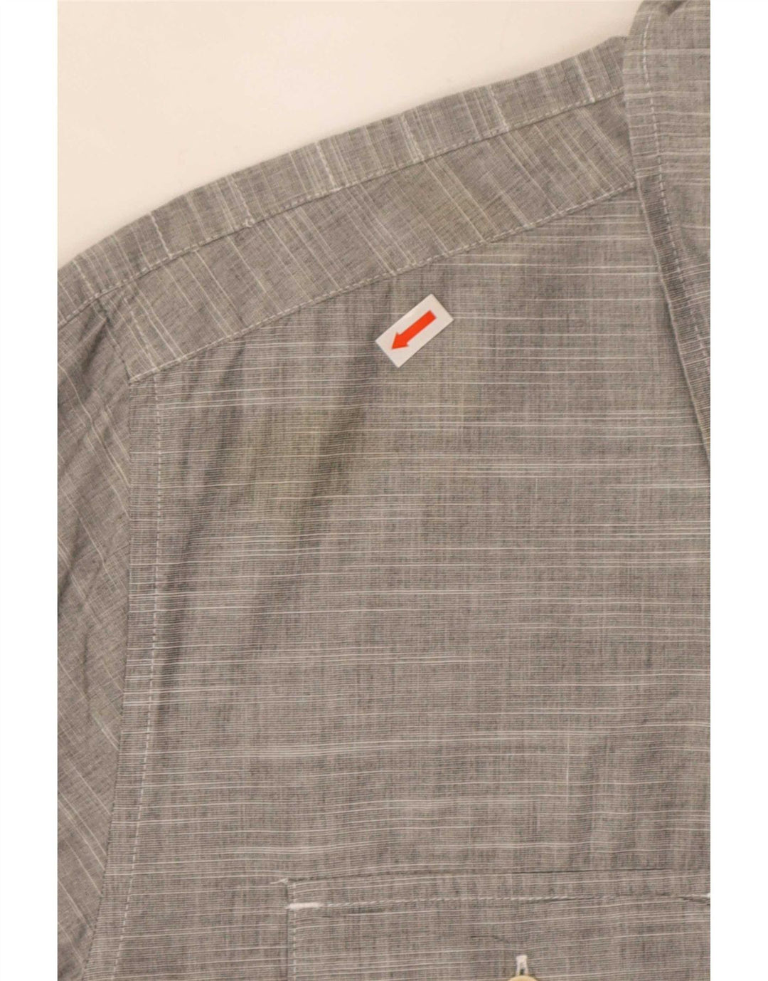 Camisa Quiksilver Hombre XL Algodón Rayas Gris