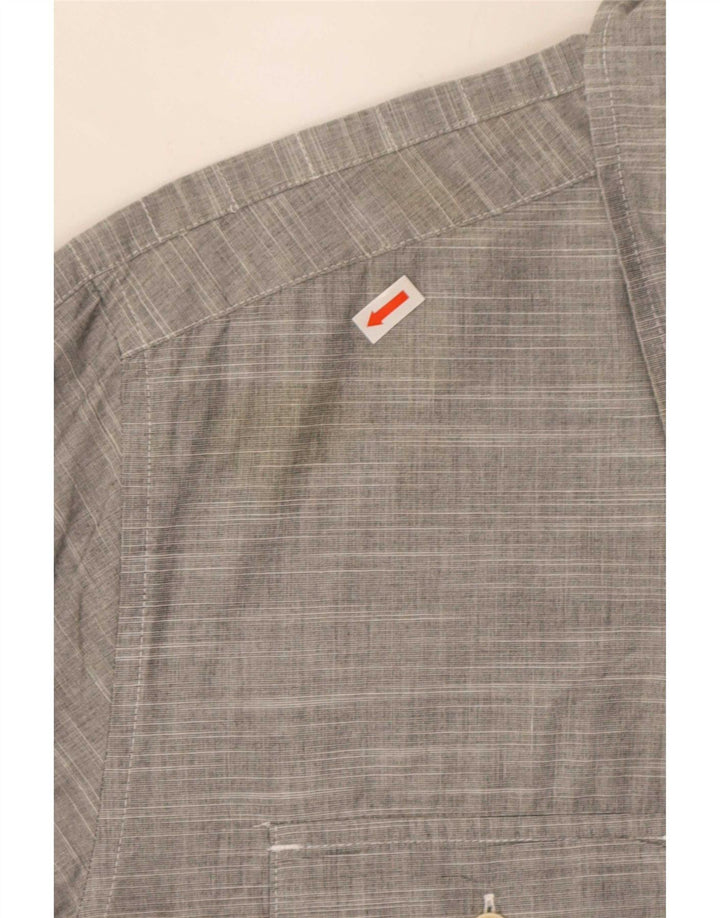 Camisa Quiksilver Hombre XL Algodón Rayas Gris