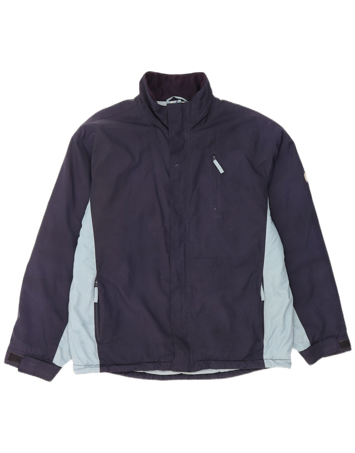 Puma Chaqueta cortavientos para hombre UK 38 Medium Azul marino Colorblock Poliéster
