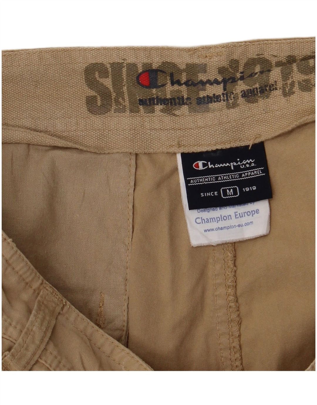 Champion Pantalones Cortos Cargo Para Hombre Mediano W30 Algodón Beige