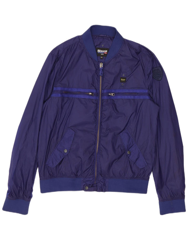 BLAUER Chaqueta Bomber para Hombre UK 44 2XL Azul Marino