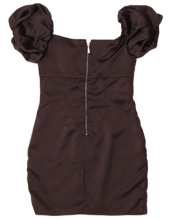 Guess Vestido ajustado con hombros descubiertos para mujer UK 8 Small Poliéster negro