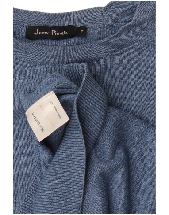 JAMES PRINGLE Jersey de cuello redondo y ajuste relajado para hombre Algodón azul medio