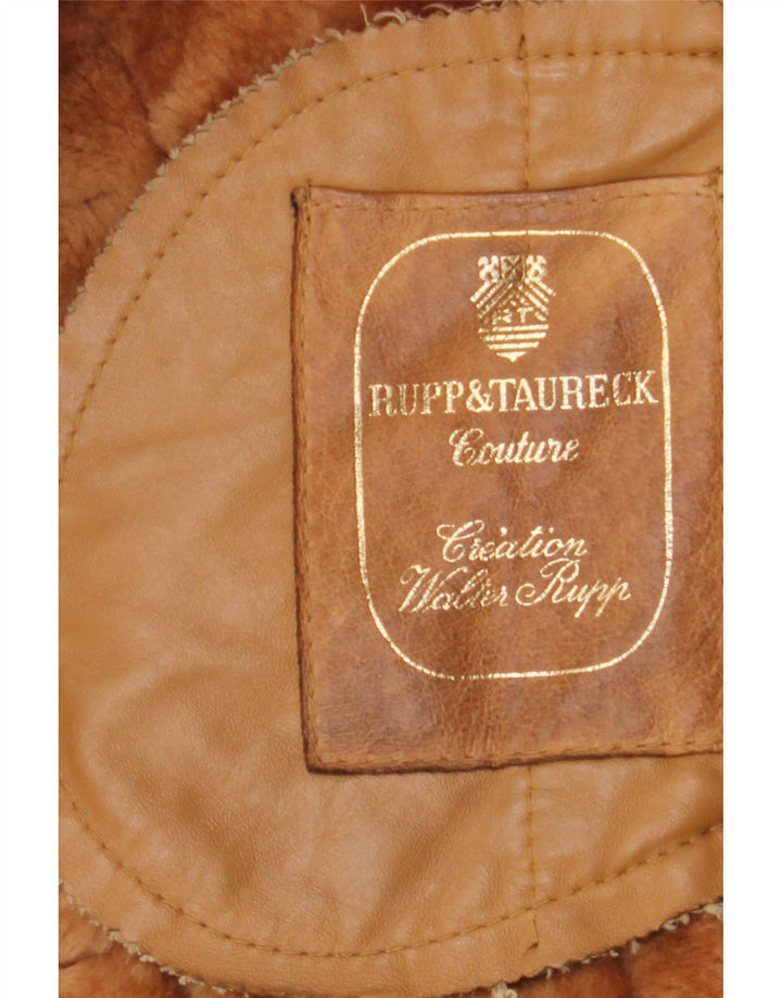 Rupp & Taureck Couture Chaqueta de piel de oveja para mujer UK 44 Marrón medio