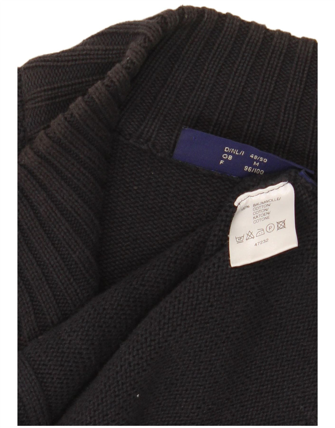 COTTON REPUBLIC Suéter tipo cárdigan para hombre Algodón azul marino medio