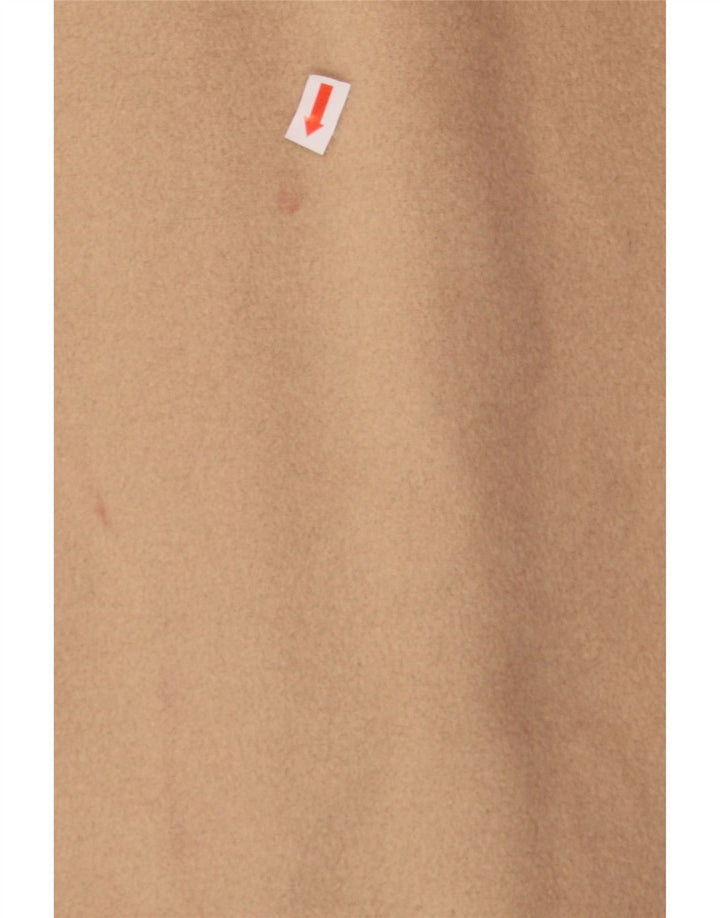 MARKS & SPENCER Womens Overcoat UK 14 Medium Beige Wool Vintage Marks & Spencer and Second-Hand Marks & Spencer from Messina Hembry 