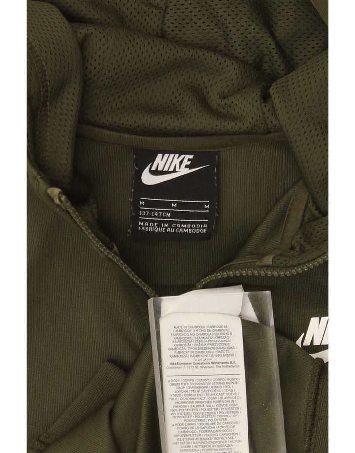 Nike Sudadera con capucha y cremallera para niños 10-11 años Mediano Caqui Poliéster
