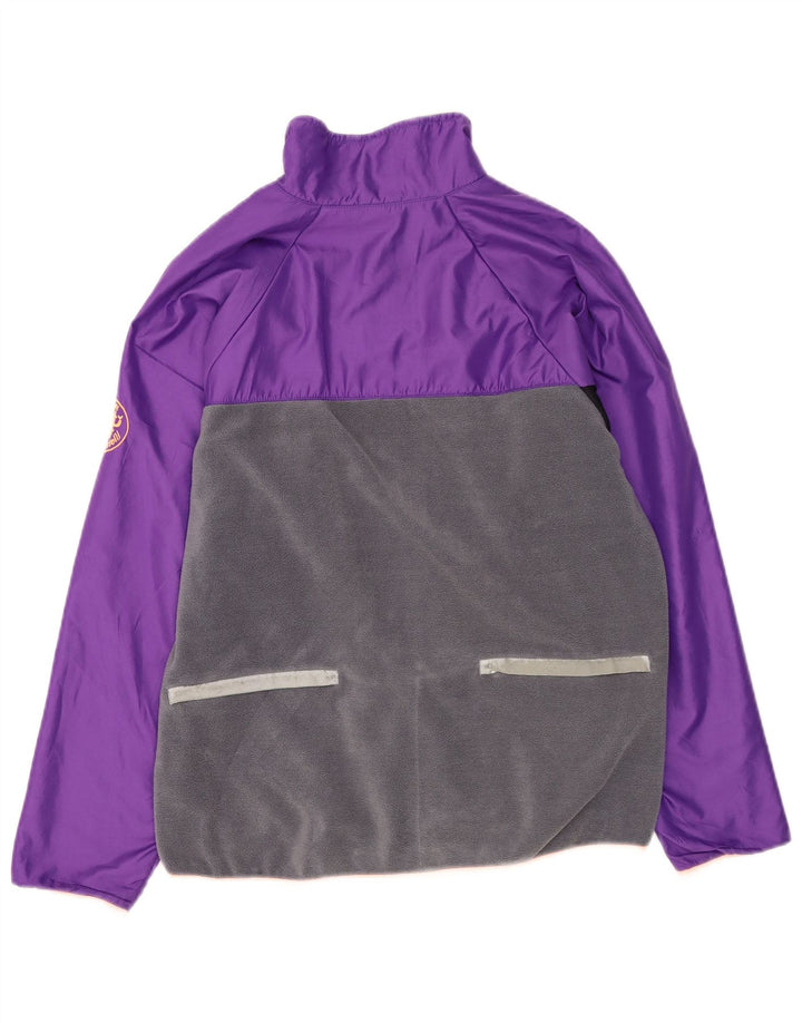 Castelli Hombre Chándal Top Chaqueta Small Púrpura Colorblock Poliéster