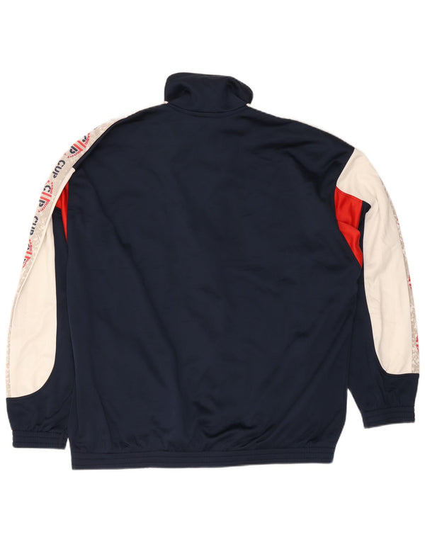 Campagnolo Chaqueta de chándal para hombre UK 44 XL Azul marino Colorblock Sports