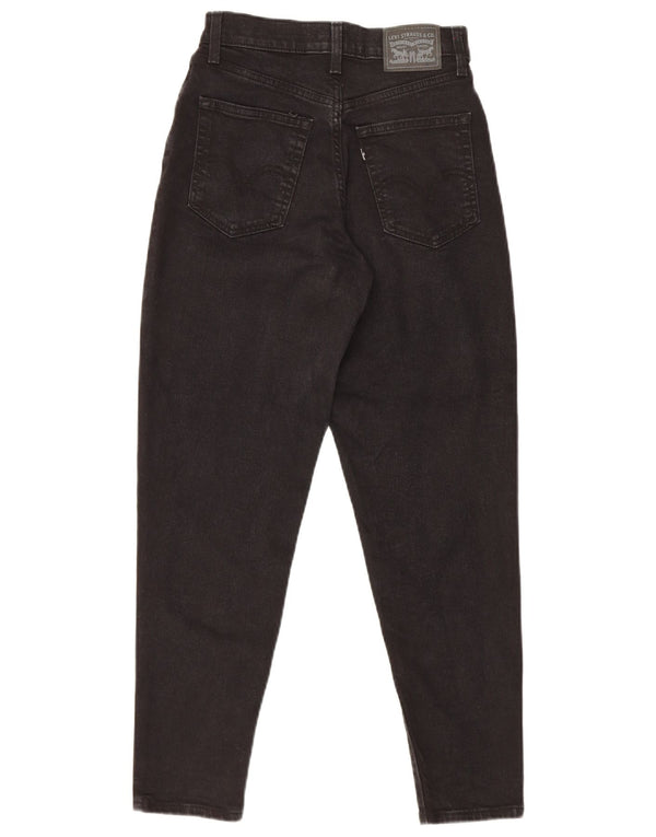 Vaqueros Levi's Mom De Cintura Alta Para Mujer W25 L27 Algodón Negro