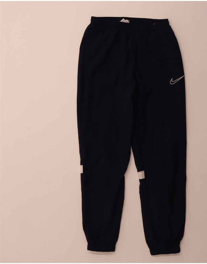 NIKE Hombre Dri Fit Chándal Pantalones Joggers Small Azul Marino Poliéster