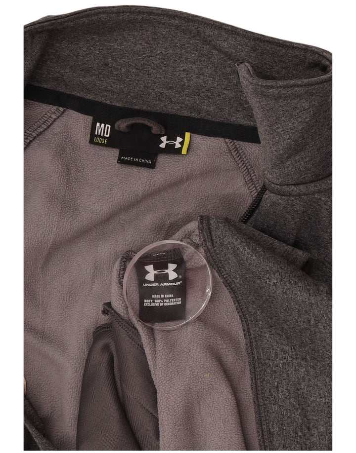 Under Armour Chaqueta superior de chándal con gráfico gráfico para hombre Poliéster gris medio