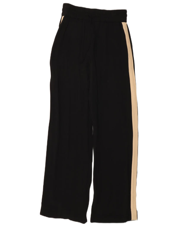 Pantalones anchos de cintura alta para mujer Reiss UK 6 XS W26 L30 Black Colourblock