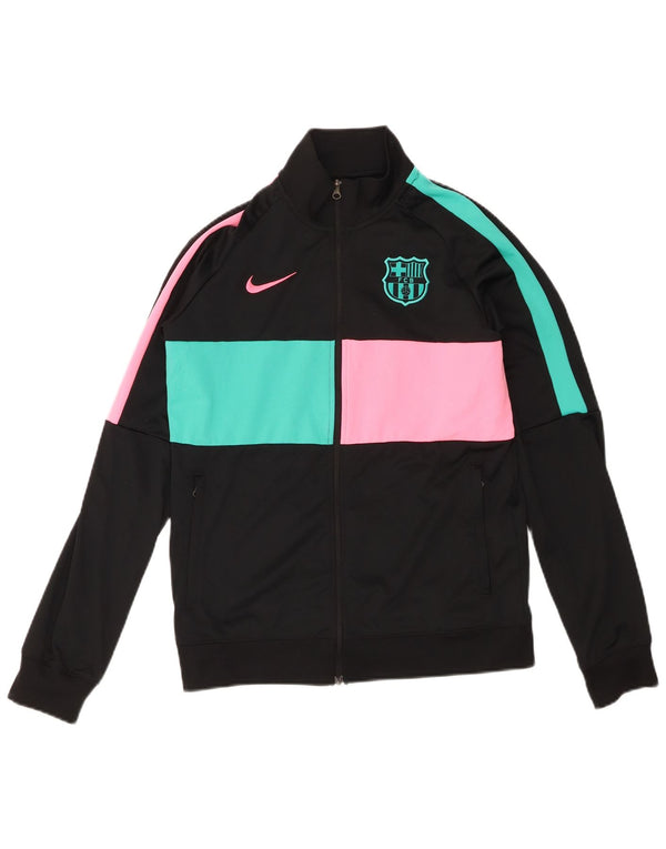 Nike Boys Barcelona Chándal Top Chaqueta 13-14 años XL Negro Colorblock